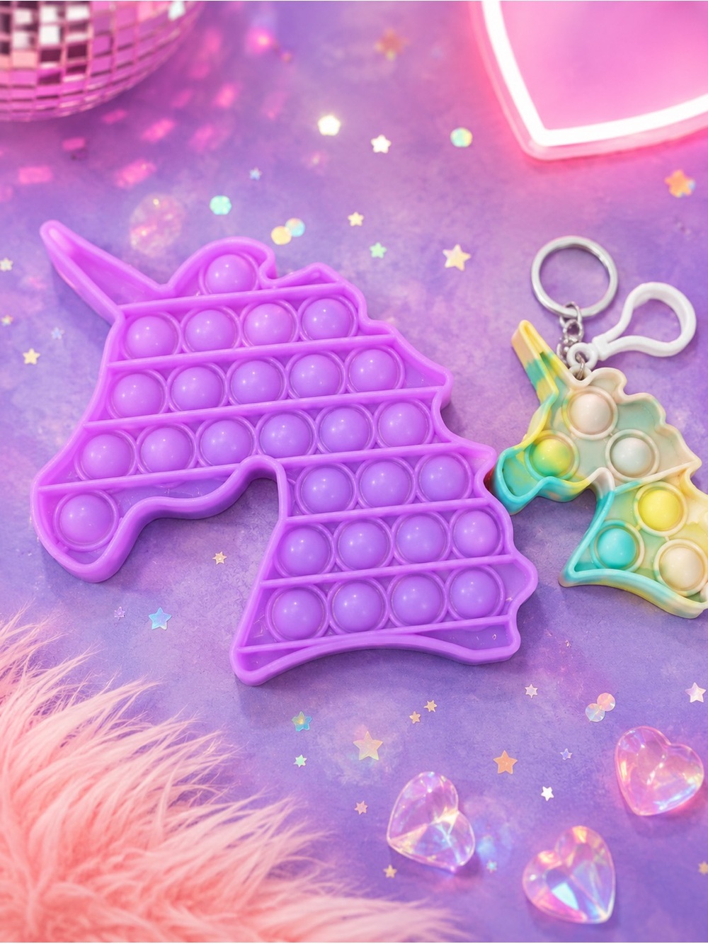 Unicorn Pop It Fidget Toy Lot